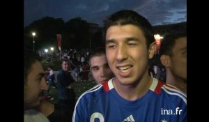Match France-Uruguay: des supporteurs déçus au Trocadéro