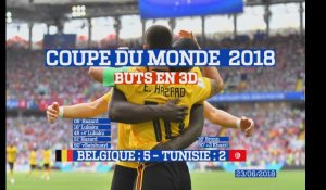 Buts en 3D : Belgique - Tunisie (5:2) Coupe du Monde 2018 