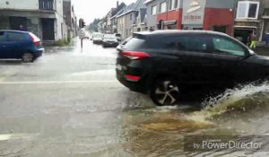 Plusieurs quartiers inondés à Mouscron