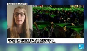 Argentine vote pour la légalisation de l''avortement