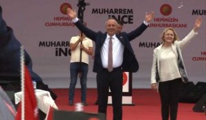 L'opposant turc Ince tient son dernier meeting à Istanbul