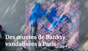 Des œuvres de Banksy vandalisées sur les murs de Paris