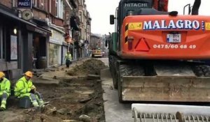 La place du Miroir à Jette est en chantier