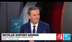 Nicolas Dupont-Aignan, député de l'Essonne et président de Debout la France