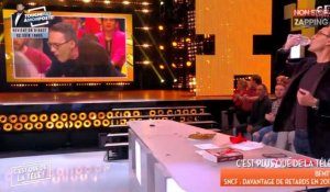 CQDLT : Julien Courbet manque de s'étouffer après avoir avalé la fève (Vidéo)