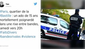 Adolescent poignardé lors d'une rixe à Paris: cinq jeunes en garde à vue.