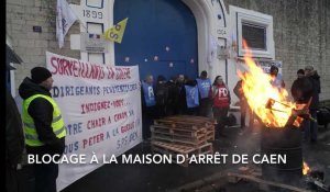 Blocage à la maison d'arrêt de Caen