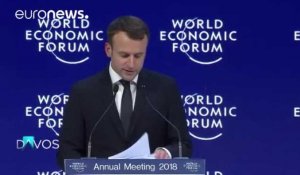 Emmanuel Macron, la star de Davos