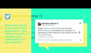 Barack Obama dévoile son amour à Michelle pour la Saint-Valentin
