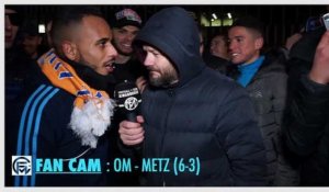 OM - Metz(6-3) : Une FanCam explosive avec des supporters en feu