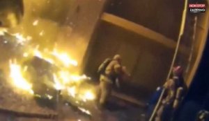 Etats-Unis : Lors d'un incendie, un enfant est jeté d'un immeuble puis rattrapé par un pompier (vidéo)