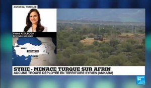 "L''armée turque a effectué d'intenses bombardements en direction de la région d''Afrin cette nuit"