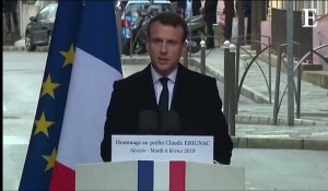 Corse : les mots forts de Macron pour saluer la mémoire du préfet Erignac