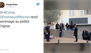 En Corse, Emmanuel Macron rend hommage au préfet assassiné et rencontre les dirigeants nationalistes.