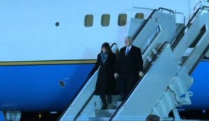 Le vice-président américain Mike Pence arrive au Japon