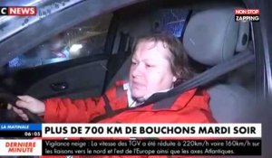 Paris sous la neige : La colère des automobilistes, bloqués par 700 kilomètres de bouchons (Vidéo)
