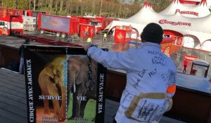 Manifestation contre les cirques avec animaux