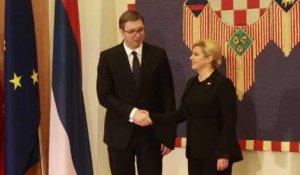 Le président serbe Vucic à Zagreb pour apaiser les tensions