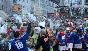 La bataille de confettis du 144e carnaval 