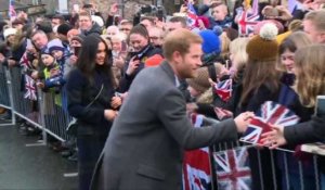 Le prince Harry et sa fiancée Meghan en visite à Edimbourg