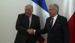 Pologne: visite du président du sénat français Gérard Larcher