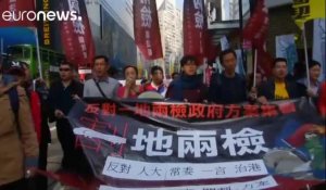 Manifestation contre l'"ingérence" de Pékin à Hong Kong
