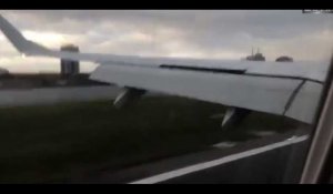 Tempête Eleanor : un avion manque son atterrissage au Royaume-Uni (vidéo)