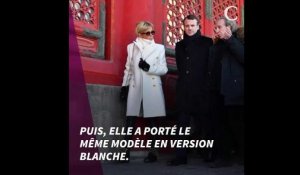 Brigitte Macron en Chine : six manteaux en 48 heures