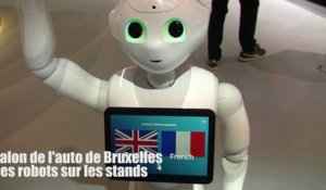 Les robots du salon de l'auto de Bruxelles