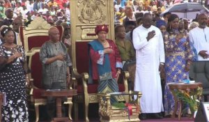 Le nouveau président du Liberia George Weah prête serment
