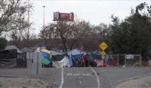 Un campement de SDF californiens menacé d'être évacué