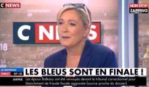 Les Bleus en Finale : Pour Marine Le Pen, il ne faut pas "instrumentaliser" le sport (vidéo)