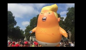 Les images du ballon bébé Trump à Londres