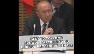 Affaire Benalla: Collomb évoque l'article 40 du code de procédure pénale
