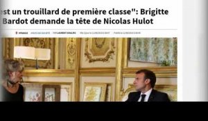 Brigitte Bardot veut la tête du « trouillard » Nicolas Hulot