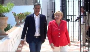 Pedro Sánchez accueille Angela Merkel près de Séville