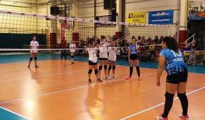volley féminin à Frasnes - de l'ambiance
