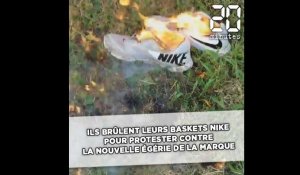 Des Américains brûlent leurs baskets Nike pour protester contre leur nouvelle égérie