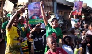 Zimbabwe: les partisans de Mnangagwa fêtent la victoire