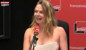 Une chroniqueuse de France Inter se met seins nus en direct (Vidéo)