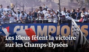 Coupe du monde 2018 : les images des Bleus sur les Champs-Elysées après leur victoire