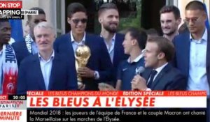 Les Bleus à l'Elysée : Le discours vibrant d'Emmanuel Macron (vidéo) 