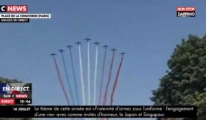 Fête Nationale : La bourde de la patrouille de France lors du défilé aérien (Vidéo)