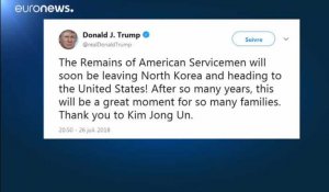 Pyongyang restitue des dépouilles de soldats américains