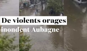 Grêle, inondation... de violents orages balayent Aubagne 