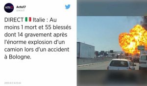 Italie: Un camion explose à Bologne.