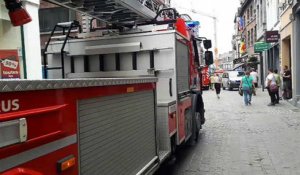 Mons : les pompiers interviennent au piétonnier