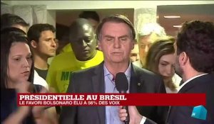 Dans son discours, Jair Bolsonaro a promis de défendre "la Constitution, la démocratie, la liberté"