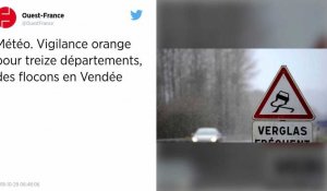 Météo. Vigilance orange pour treize départements, des flocons en Vendée