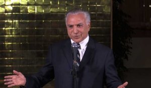 Le président sortant du Brésil, Temer, félicite son successeur